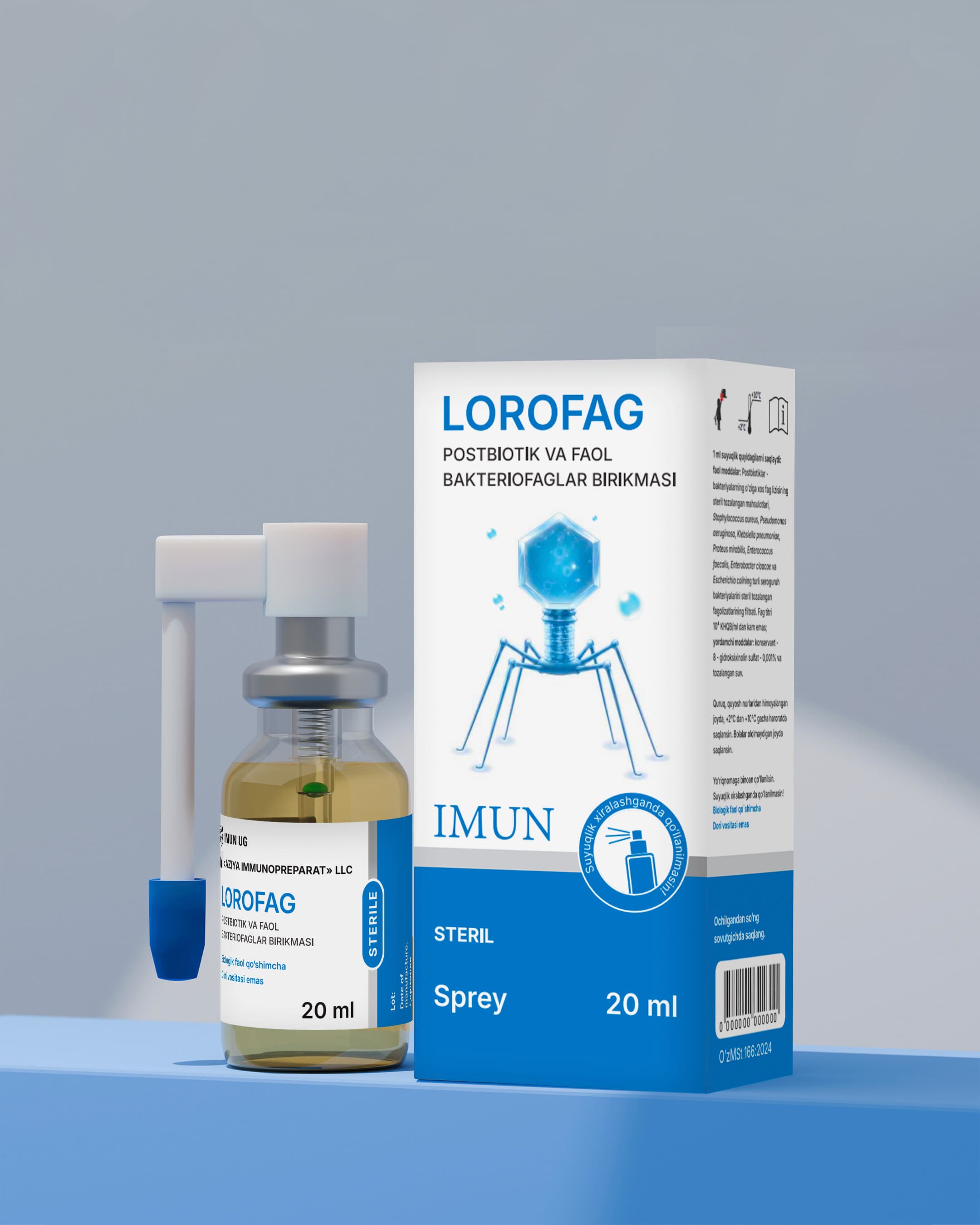 Biologik faol qo‘shimcha sprey "LOROFAG"