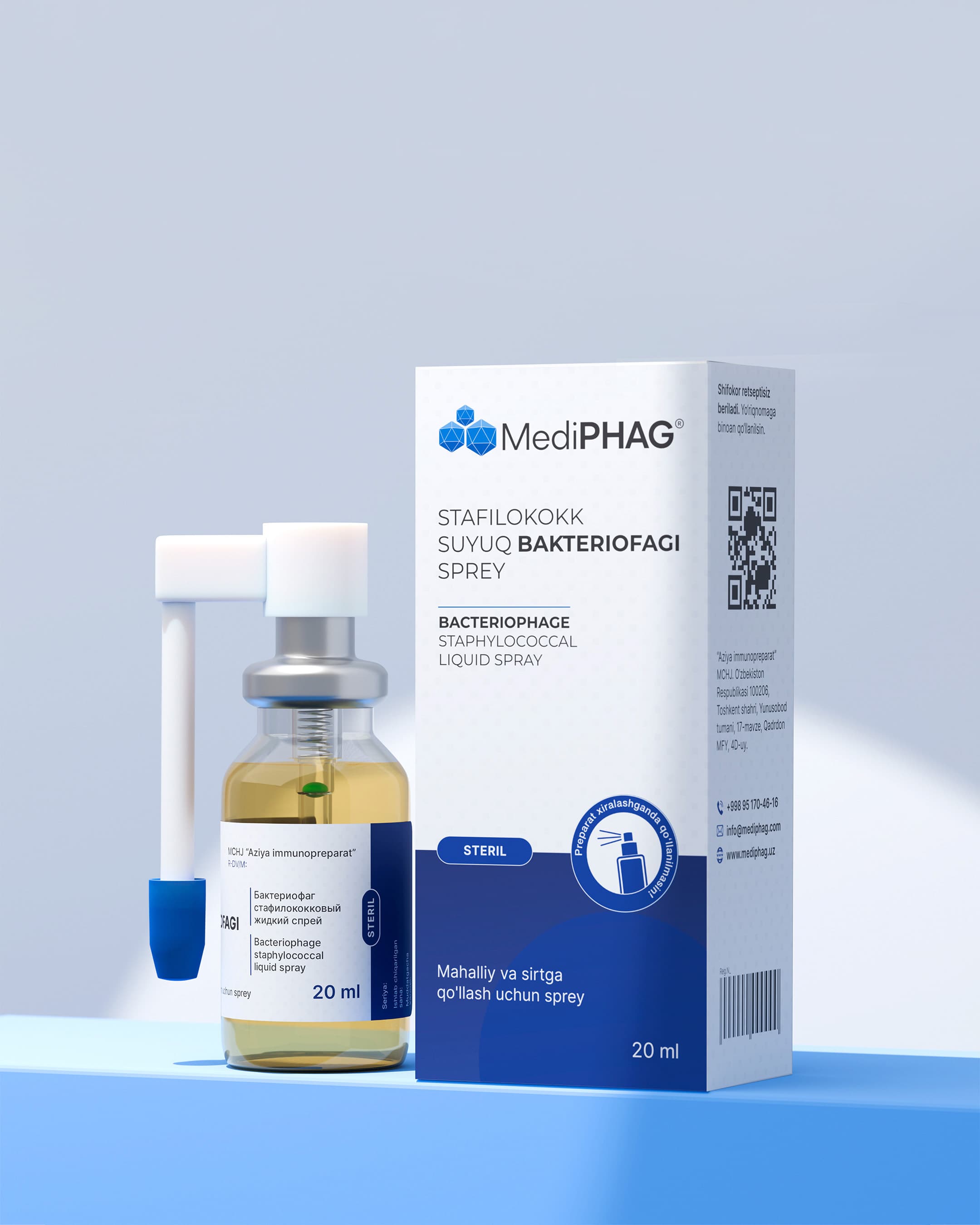 Stafilokokk bakteriofag sprey "MediPHAGE"