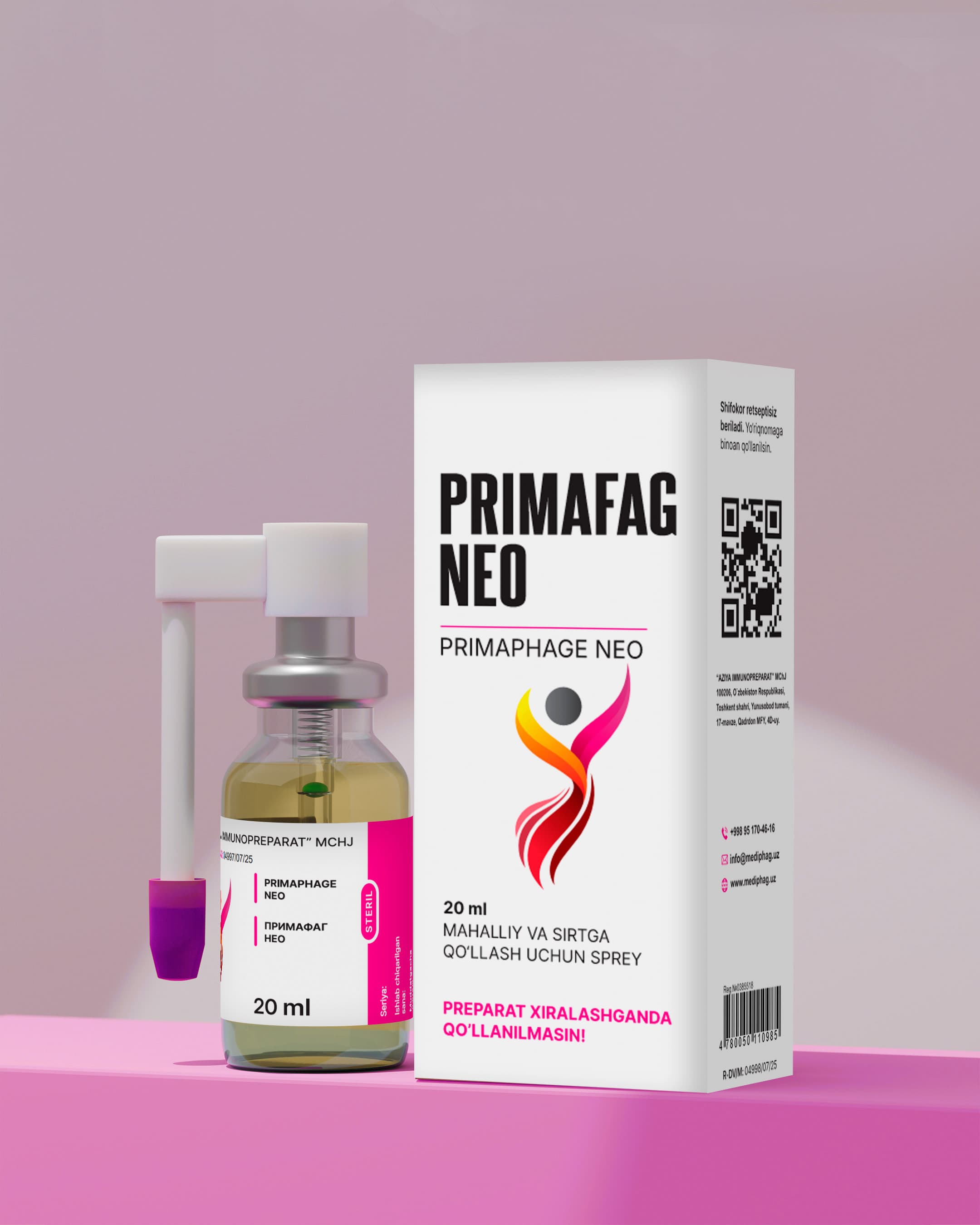 Polivalent bakteriofag sprey "PRIMAFAG NEO"